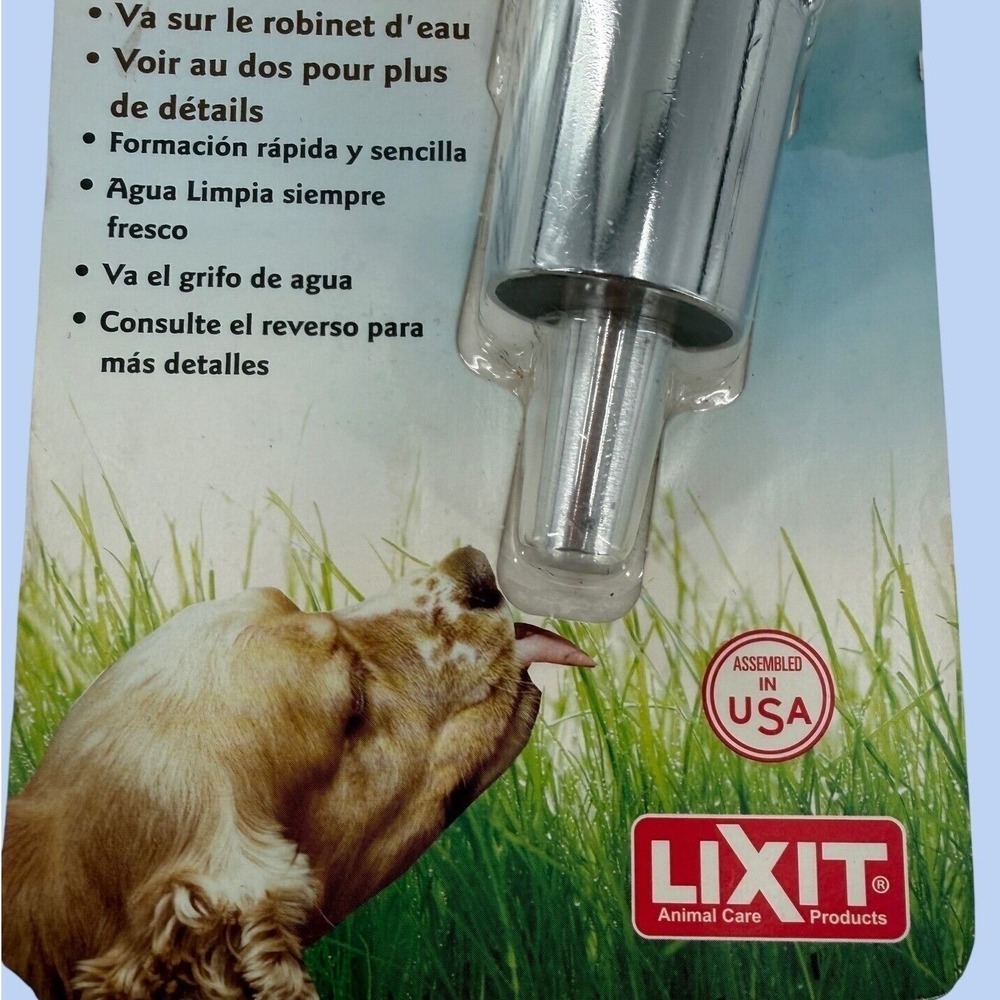 LIXIT Pet Activated Dog Waterwe L-100 Outdoor Faucet Attachment New in Box - Picture 2 of 10